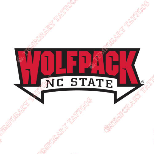 North Carolina State Wolfpack Customize Temporary Tattoos Stickers NO.5496